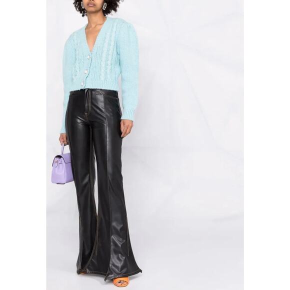 Alessandra Rich Pearl-Embellished V-Neck Cardigan - Picture 3 of 8